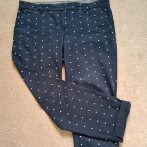 Tommy Hilfiger Womens Navy Blue Star Print Chino, Sise 10